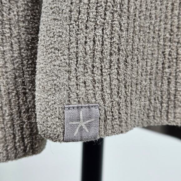 Barefoot Dreams Open Front Cardigan Sweater Long Neutral Taupe | Women's Medium - Picture 16 of 16